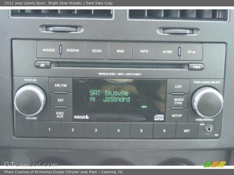 Bright Silver Metallic / Dark Slate Gray 2012 Jeep Liberty Sport