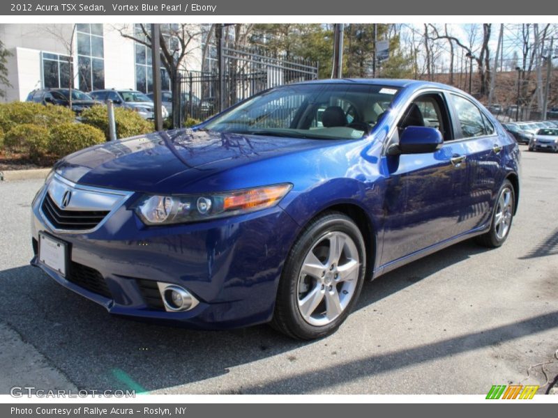 Vortex Blue Pearl / Ebony 2012 Acura TSX Sedan