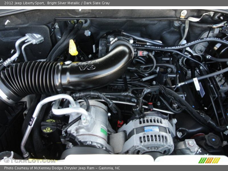 Bright Silver Metallic / Dark Slate Gray 2012 Jeep Liberty Sport