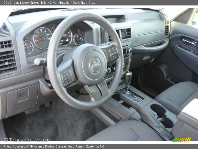 Bright Silver Metallic / Dark Slate Gray 2012 Jeep Liberty Sport