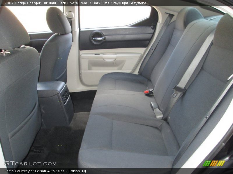 Brilliant Black Crystal Pearl / Dark Slate Gray/Light Graystone 2007 Dodge Charger