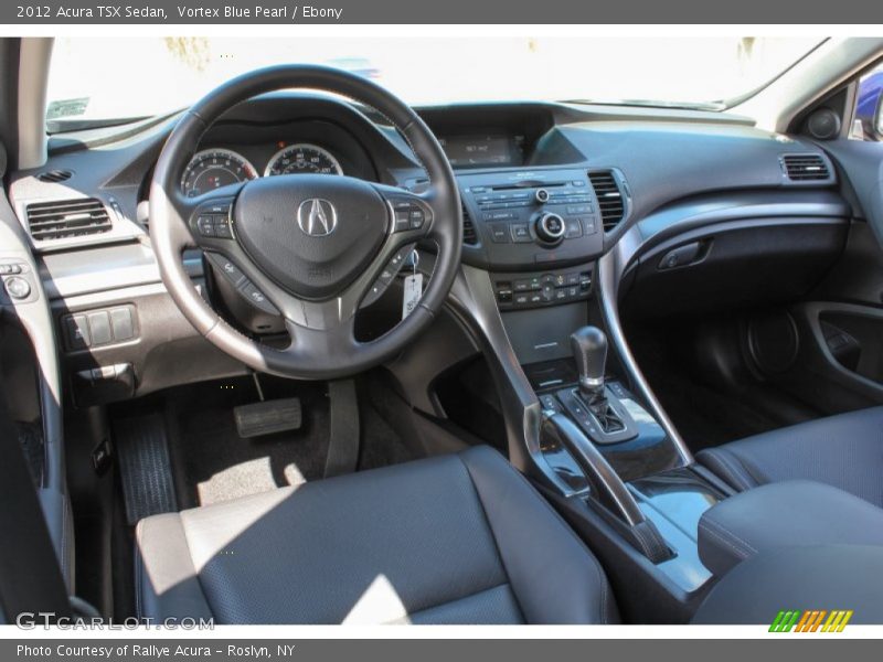 Vortex Blue Pearl / Ebony 2012 Acura TSX Sedan