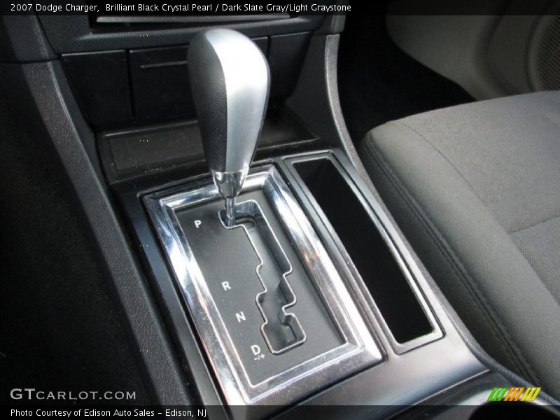 Brilliant Black Crystal Pearl / Dark Slate Gray/Light Graystone 2007 Dodge Charger