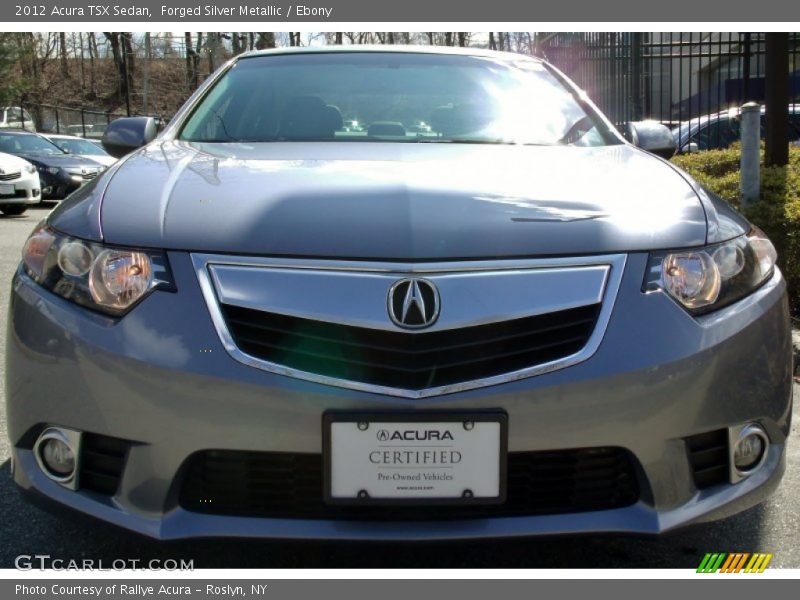 Forged Silver Metallic / Ebony 2012 Acura TSX Sedan