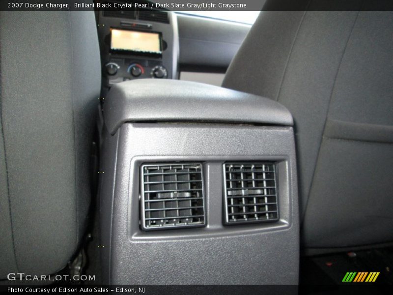 Brilliant Black Crystal Pearl / Dark Slate Gray/Light Graystone 2007 Dodge Charger