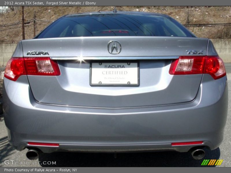 Forged Silver Metallic / Ebony 2012 Acura TSX Sedan