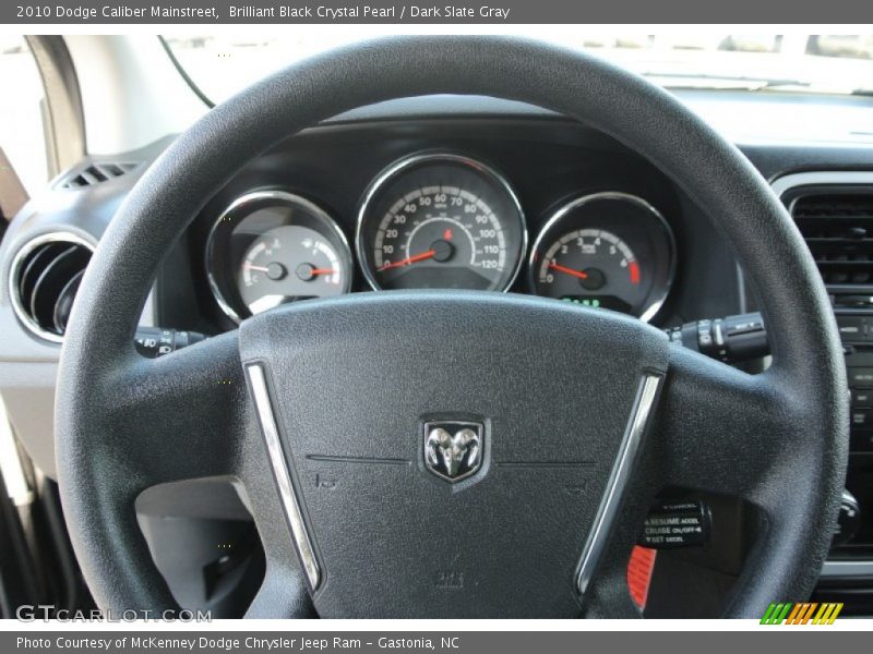 Brilliant Black Crystal Pearl / Dark Slate Gray 2010 Dodge Caliber Mainstreet
