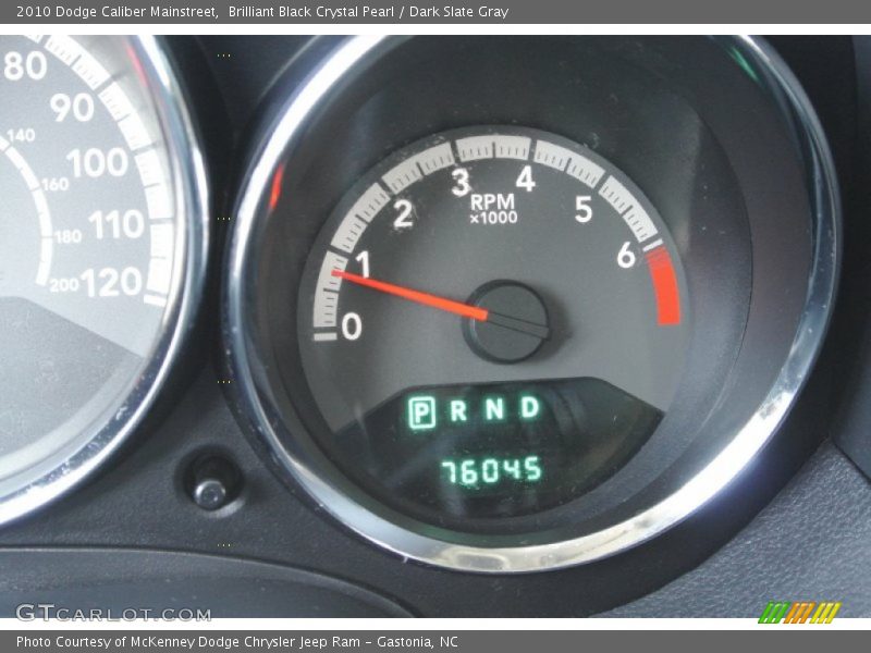 Brilliant Black Crystal Pearl / Dark Slate Gray 2010 Dodge Caliber Mainstreet