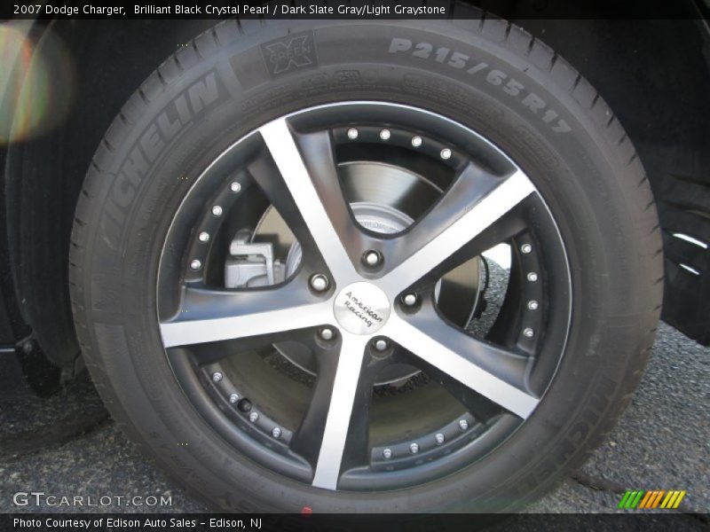 Brilliant Black Crystal Pearl / Dark Slate Gray/Light Graystone 2007 Dodge Charger