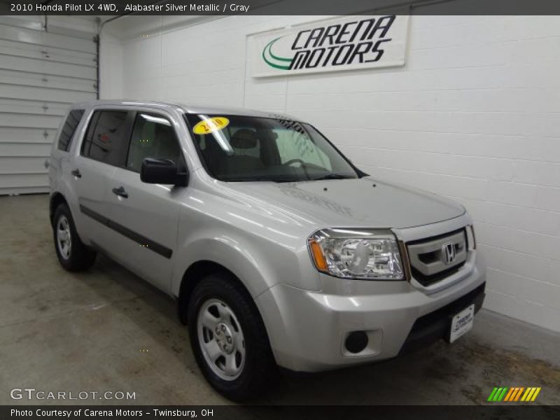 Alabaster Silver Metallic / Gray 2010 Honda Pilot LX 4WD