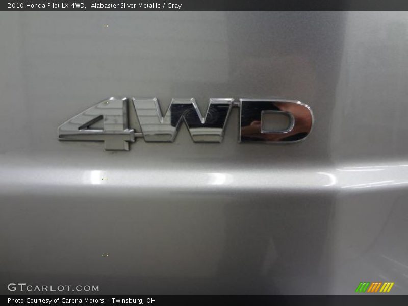 Alabaster Silver Metallic / Gray 2010 Honda Pilot LX 4WD
