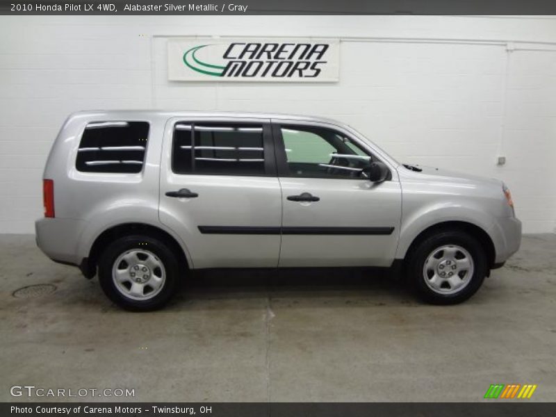 Alabaster Silver Metallic / Gray 2010 Honda Pilot LX 4WD