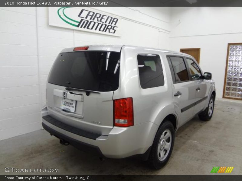 Alabaster Silver Metallic / Gray 2010 Honda Pilot LX 4WD