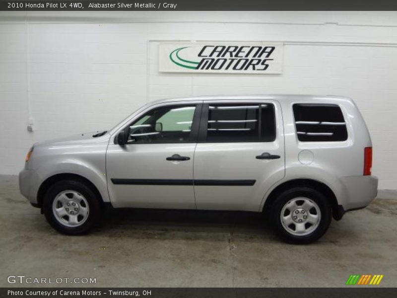 Alabaster Silver Metallic / Gray 2010 Honda Pilot LX 4WD