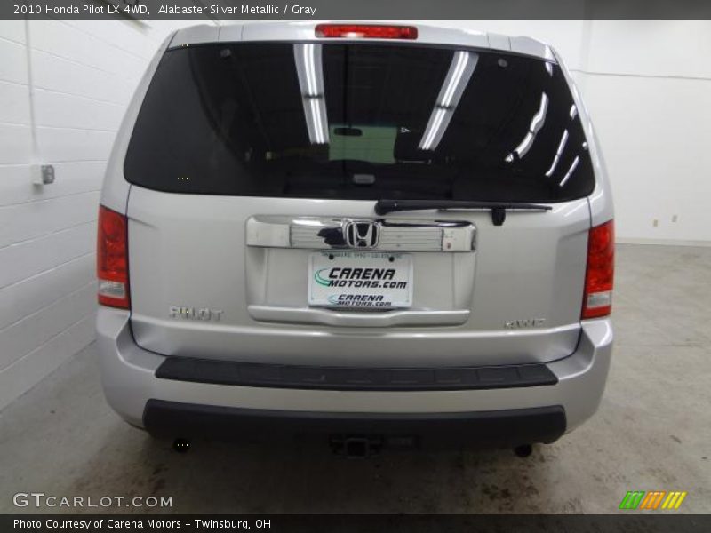 Alabaster Silver Metallic / Gray 2010 Honda Pilot LX 4WD