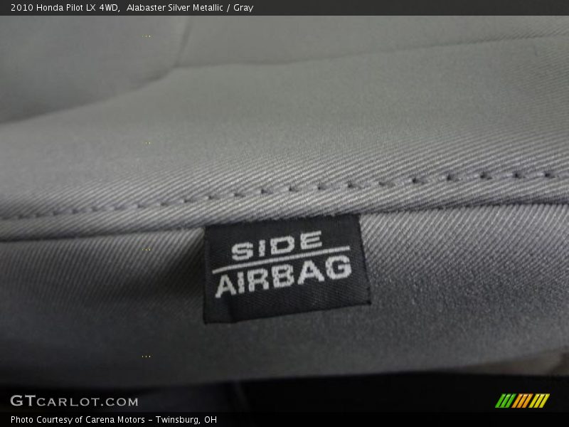 Alabaster Silver Metallic / Gray 2010 Honda Pilot LX 4WD