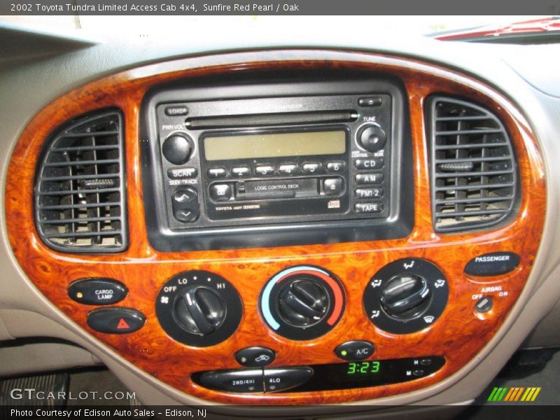 Controls of 2002 Tundra Limited Access Cab 4x4