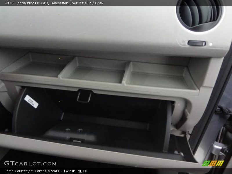 Alabaster Silver Metallic / Gray 2010 Honda Pilot LX 4WD