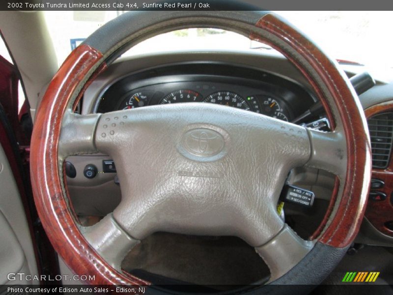 Sunfire Red Pearl / Oak 2002 Toyota Tundra Limited Access Cab 4x4