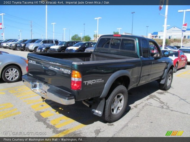 Imperial Jade Green Mica / Oak 2002 Toyota Tacoma V6 TRD Xtracab 4x4