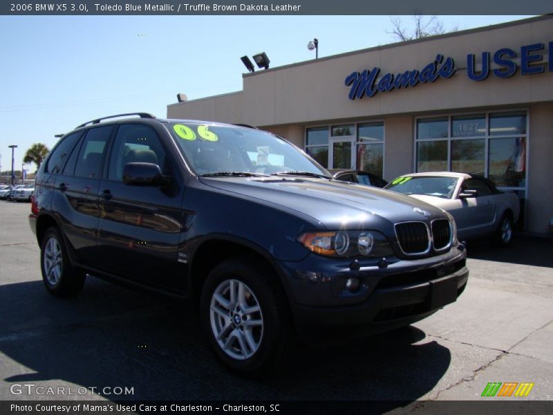 Toledo Blue Metallic / Truffle Brown Dakota Leather 2006 BMW X5 3.0i