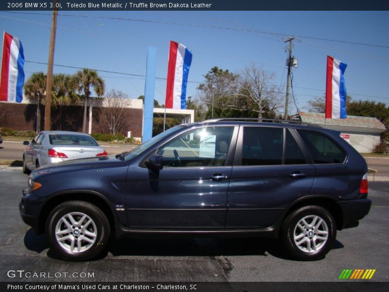 Toledo Blue Metallic / Truffle Brown Dakota Leather 2006 BMW X5 3.0i