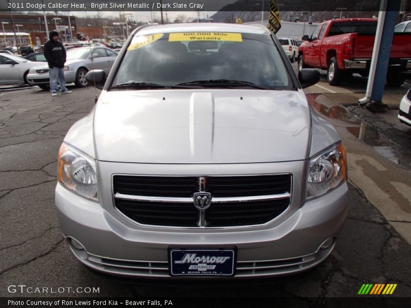 Bright Silver Metallic / Dark Slate Gray 2011 Dodge Caliber Heat
