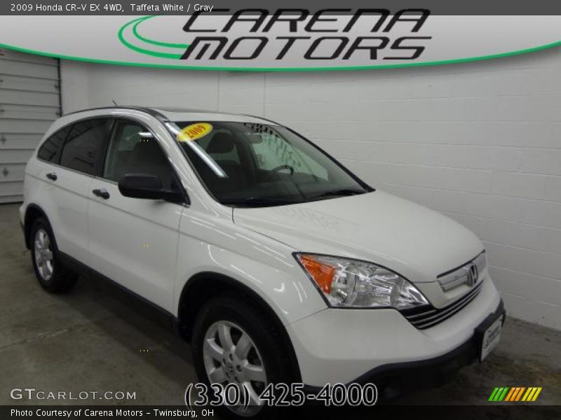 Taffeta White / Gray 2009 Honda CR-V EX 4WD