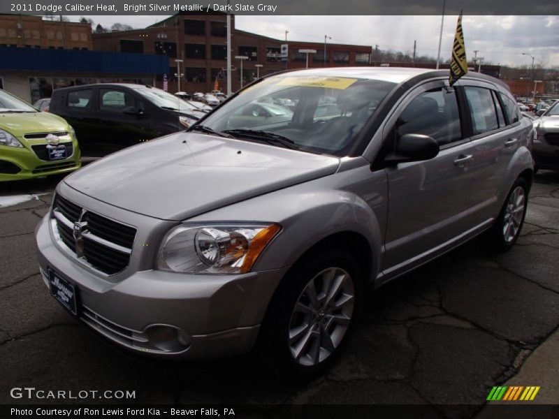 Bright Silver Metallic / Dark Slate Gray 2011 Dodge Caliber Heat