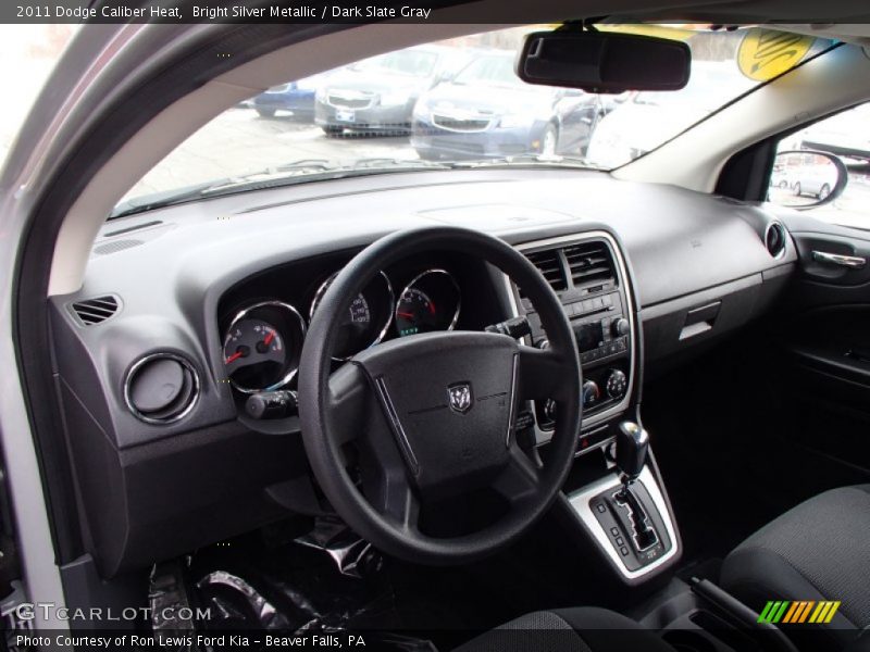 Bright Silver Metallic / Dark Slate Gray 2011 Dodge Caliber Heat