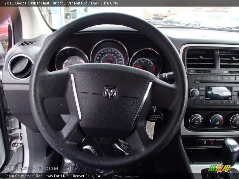 Bright Silver Metallic / Dark Slate Gray 2011 Dodge Caliber Heat