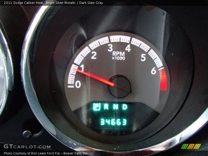 Bright Silver Metallic / Dark Slate Gray 2011 Dodge Caliber Heat