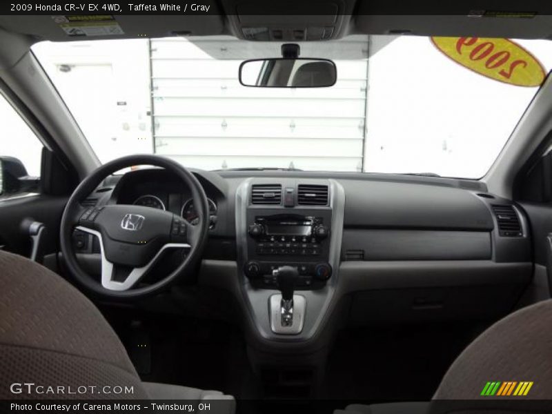 Taffeta White / Gray 2009 Honda CR-V EX 4WD