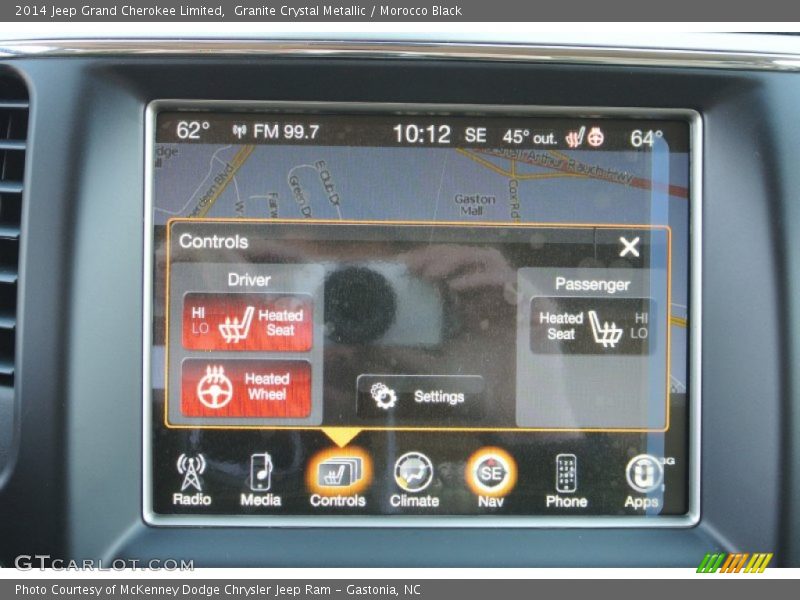Controls of 2014 Grand Cherokee Limited