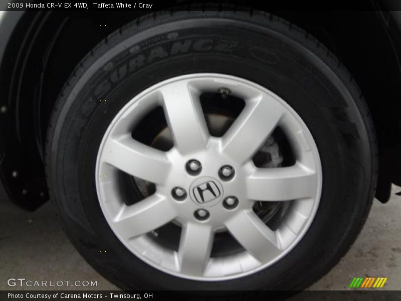 Taffeta White / Gray 2009 Honda CR-V EX 4WD