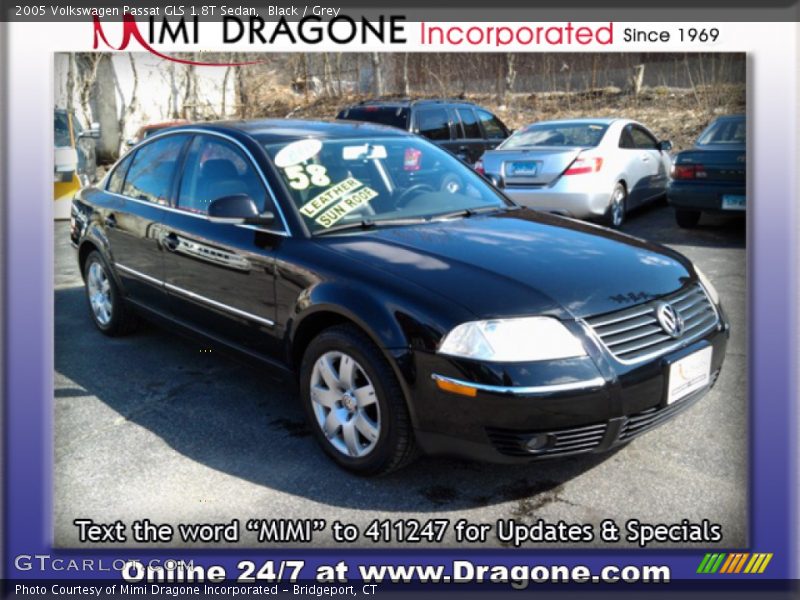 Black / Grey 2005 Volkswagen Passat GLS 1.8T Sedan