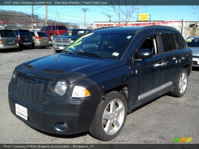 Steel Blue Metallic / Pastel Slate Gray 2007 Jeep Compass Limited 4x4