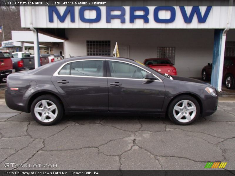 Black Granite Metallic / Titanium 2011 Chevrolet Malibu LS