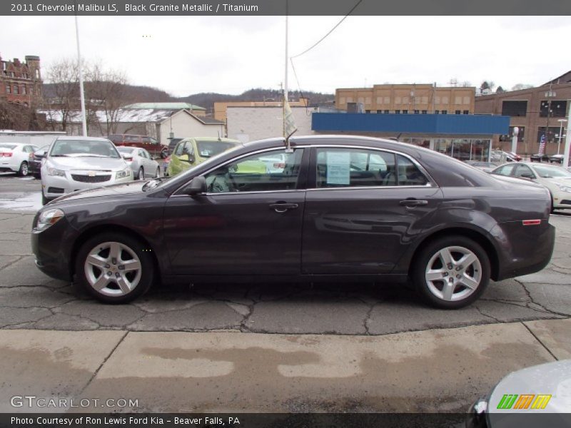 Black Granite Metallic / Titanium 2011 Chevrolet Malibu LS