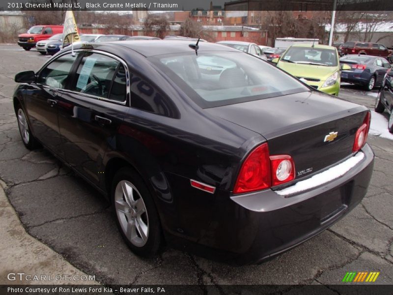 Black Granite Metallic / Titanium 2011 Chevrolet Malibu LS