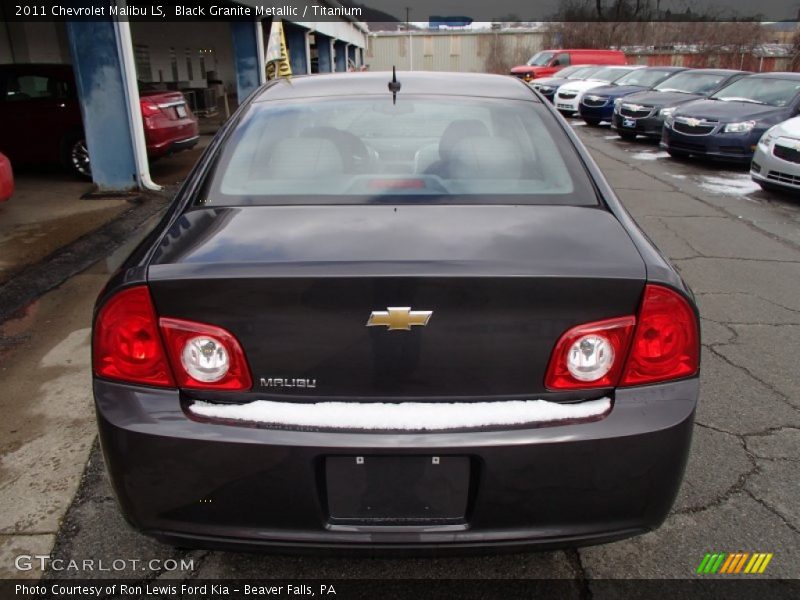 Black Granite Metallic / Titanium 2011 Chevrolet Malibu LS