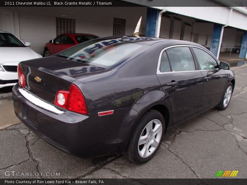 Black Granite Metallic / Titanium 2011 Chevrolet Malibu LS
