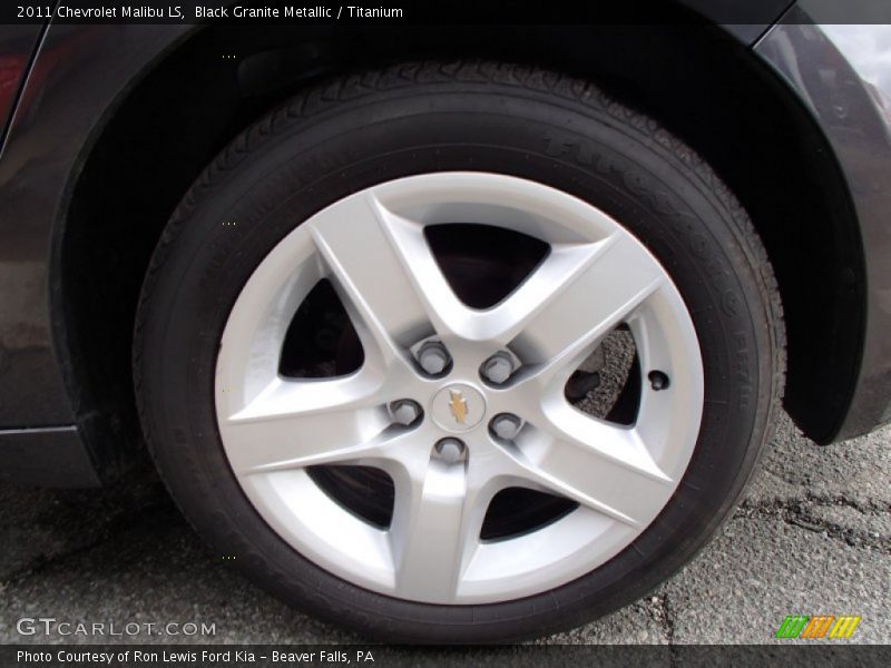 Black Granite Metallic / Titanium 2011 Chevrolet Malibu LS