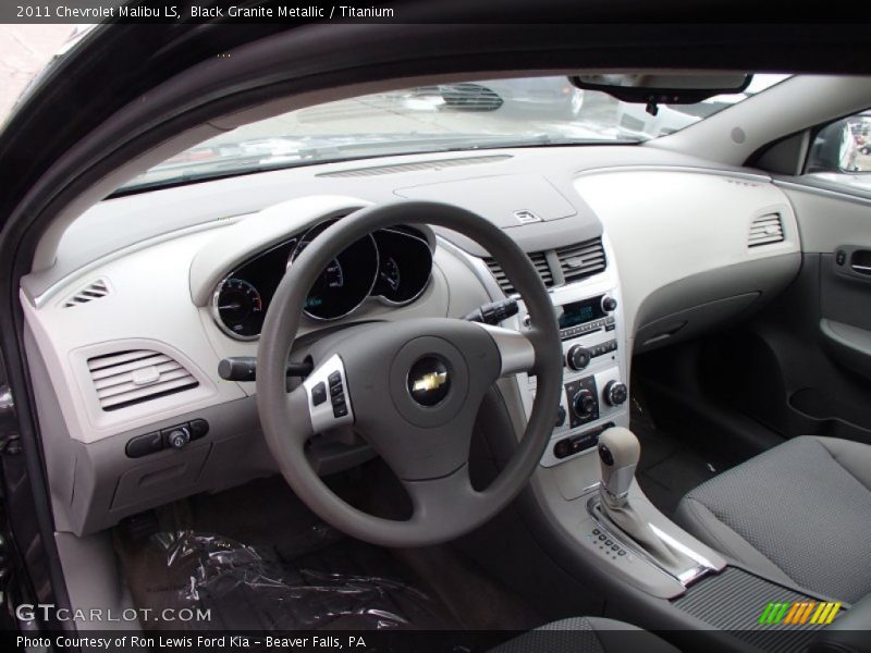 Black Granite Metallic / Titanium 2011 Chevrolet Malibu LS