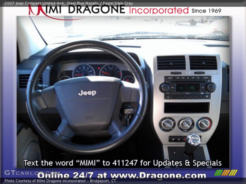 Steel Blue Metallic / Pastel Slate Gray 2007 Jeep Compass Limited 4x4