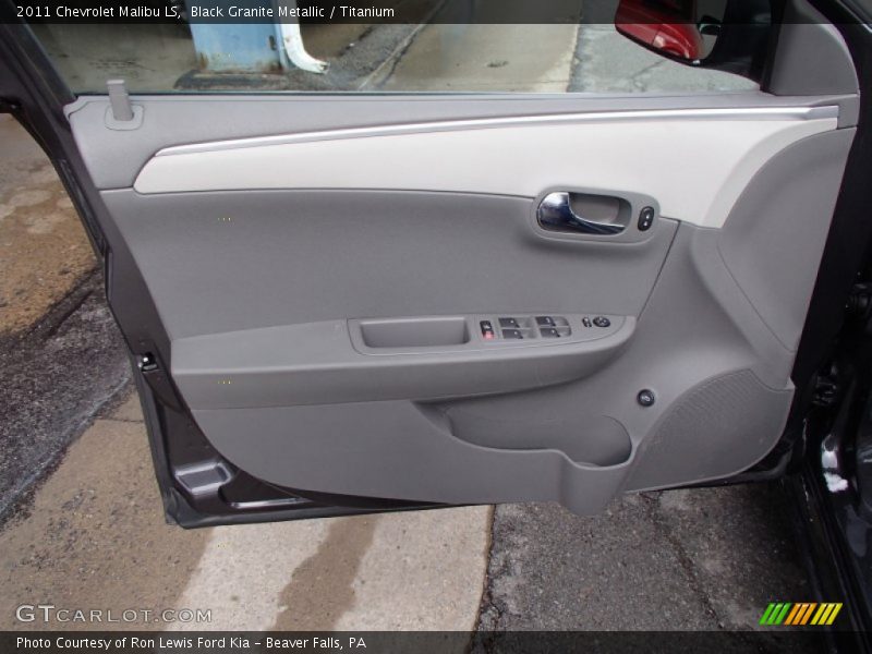 Black Granite Metallic / Titanium 2011 Chevrolet Malibu LS