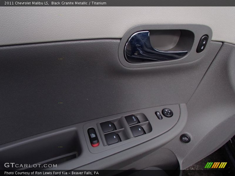 Black Granite Metallic / Titanium 2011 Chevrolet Malibu LS