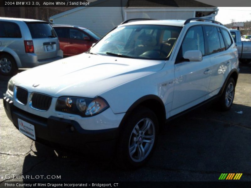 Alpine White / Sand Beige 2004 BMW X3 3.0i