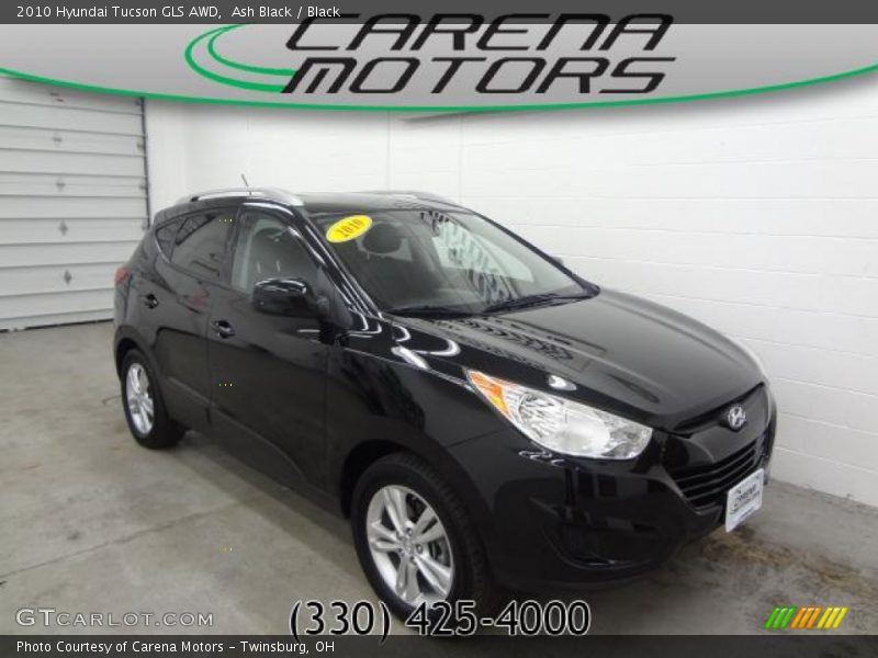 Ash Black / Black 2010 Hyundai Tucson GLS AWD