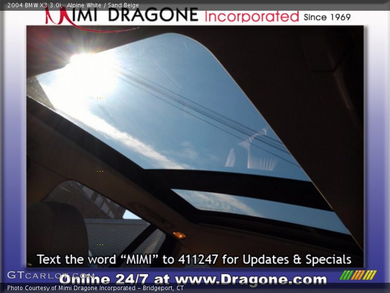 Alpine White / Sand Beige 2004 BMW X3 3.0i